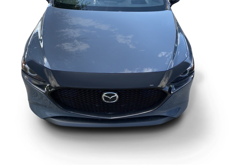 AVS 18-22 Mazda CX-5 Aeroskin Low Profile Hood Shield - Smoke - Deflectors