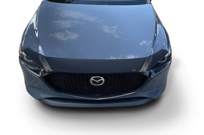 AVS 18-22 Mazda CX-5 Aeroskin Low Profile Hood Shield - Smoke - Deflectors