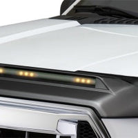 AVS 19-22 GMC Sierra 1500 Aeroskin Low Profile Hood Shield w/ Lights - Black - Deflectors