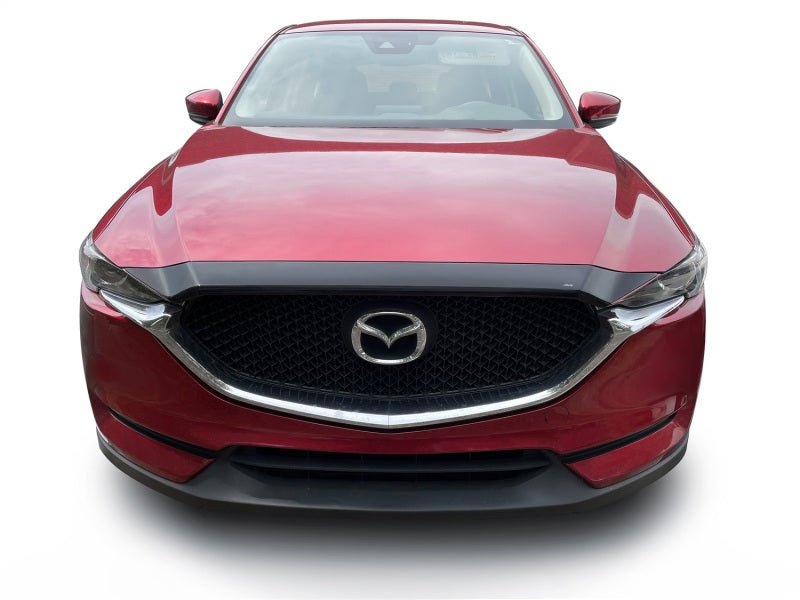 AVS 19-22 Mazda 3 Hatchback Aeroskin Low Profile Hood Shield - Smoke - Deflectors