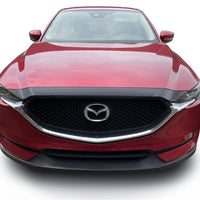 AVS 19-22 Mazda 3 Hatchback Aeroskin Low Profile Hood Shield - Smoke - Deflectors