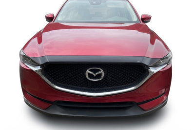 AVS 19-22 Mazda 3 Hatchback Aeroskin Low Profile Hood Shield - Smoke - Deflectors