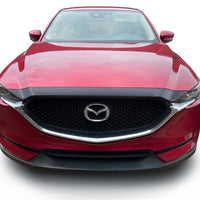 AVS 19-22 Mazda 3 Hatchback Aeroskin Low Profile Hood Shield - Smoke - Deflectors