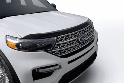 AVS 20-22 Ford Explorer (Excl. Vehicles w/Hood Lettering) Aeroskin Low Profile Hood Shield - Smoke - Deflectors