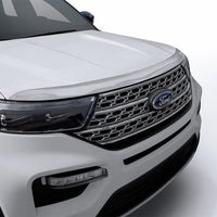 AVS 20-22 Ford Explorer (Excl. Vehicles w/Hood Lettering) Aeroskin Low Profile Hood Shield - Chrome - Deflectors