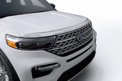 AVS 20-22 Ford Explorer (Excl. Vehicles w/Hood Lettering) Aeroskin Low Profile Hood Shield - Chrome - Deflectors