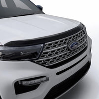 AVS 20-22 Ford Explorer (Excl. Vehicles w/Hood Lettering) Aeroskin Low Profile Hood Shield - Smoke - Deflectors
