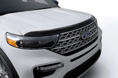 AVS 20-22 Ford Explorer (Excl. Vehicles w/Hood Lettering) Aeroskin Low Profile Hood Shield - Smoke - Deflectors
