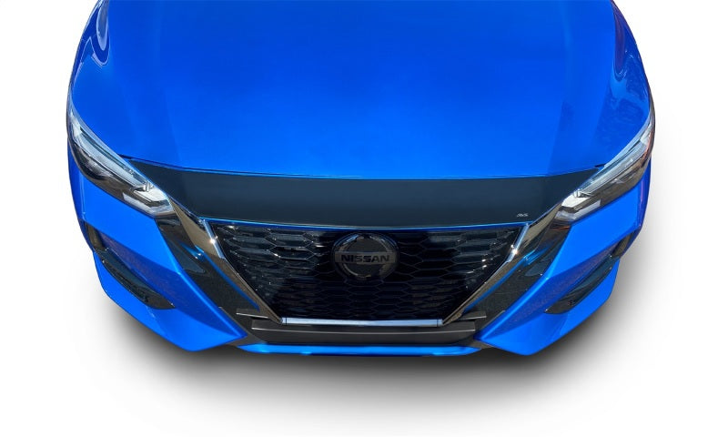 AVS 20-22 Nissan Sentra Aeroskin Low Profile Acrylic Hood Shield - Smoke - Deflectors