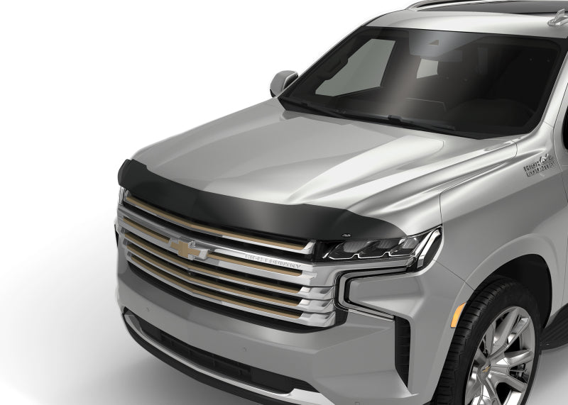 AVS 2021 Chevrolet Suburban Aeroskin Hood Shield - Smoke - Deflectors
