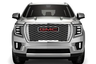 AVS 2021 GMC Yukon Aeroskin Hood Shield Chrome Deflectors