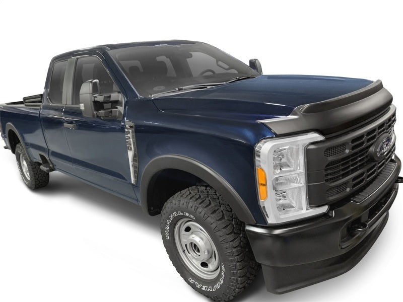 AVS 2023 Ford F250/350/450 Superduty Aeroskin II Low Profile Hood Shield - Textured Black - Deflectors
