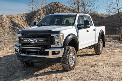AVS 2023 Ford F250/350/450 Superduty Aeroskin II Low Profile Hood Shield - Textured Black - Deflectors