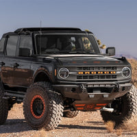 AVS 21-23 Ford Bronco Aeroskin LightShield Pro Color-Match Hood Protector - Shadow Blk. - Deflectors