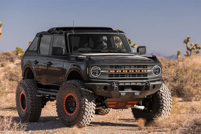 AVS 21-23 Ford Bronco Aeroskin LightShield Pro Color-Match Hood Protector - Shadow Blk. - Deflectors