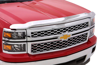 AVS 22-23 Chevrolet Silverado 1500 (Excl. ZR2/LT Trail Boss) Aeroskin Low Profile Hood Shield - Chrm - Deflectors