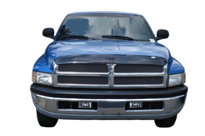 AVS 94-01 Dodge RAM 1500 (Front Mount) High Profile Bugflector II Hood Shield - Smoke - Deflectors
