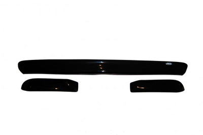 AVS 97-04 Dodge Dakota Bugflector Deluxe 3pc Medium Profile Hood Shield - Smoke - Deflectors