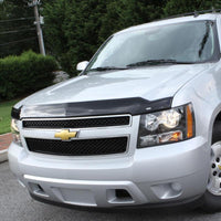 AVS 99-07 GMC Sierra 1500 Aeroskin Low Profile Acrylic Hood Shield - Smoke - Deflectors