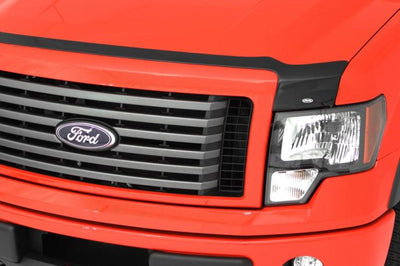 AVS 99-07 GMC Sierra 1500 Aeroskin Low Profile Acrylic Hood Shield - Smoke - Deflectors