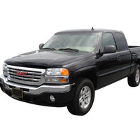 AVS 99-07 GMC Sierra 1500 Aeroskin Low Profile Acrylic Hood Shield - Smoke - Deflectors