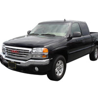 AVS 99-07 GMC Sierra 1500 Aeroskin Low Profile Acrylic Hood Shield - Smoke - Deflectors