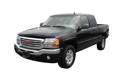 AVS 99-07 GMC Sierra 1500 Aeroskin Low Profile Acrylic Hood Shield - Smoke - Deflectors