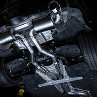 AWE Tuning 2020 Toyota Supra A90 Resonated Touring Edition Exhaust - 5in Chrome Silver Tips - Mufflers &