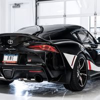 AWE Tuning 2020 Toyota Supra A90 Resonated Touring Edition Exhaust - 5in Chrome Silver Tips - Mufflers &