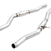 AWE Tuning 2020 Toyota Supra A90 Resonated Touring Edition Exhaust - 5in Chrome Silver Tips - Mufflers &