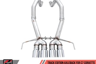 AWE Tuning 14-19 Chevy Corvette C7 Z06/ZR1 (w/o AFM) Track Edition Axle-Back Exhaust w/Chrome Tips - Mufflers &