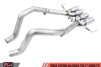 AWE Tuning 14-19 Chevy Corvette C7 Z06/ZR1 (w/o AFM) Track Edition Axle-Back Exhaust w/Chrome Tips - Mufflers &
