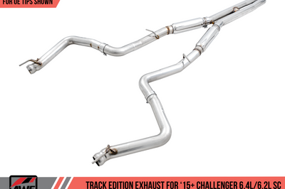 AWE Tuning 2015 + Dodge Challenger 6.4L/6.2L Supercharged Track Edition Exhaust - Use Stock Tips - Mufflers &