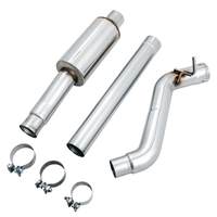 AWE Tuning 2018 + Jeep Wrangler JL/JLU 3.6L Resonated Mid Pipe - Exhaust Mufflers & Tips