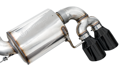 AWE Tuning 2019 + BMW M340i (G20) Non-Resonated Touring Edition Exhaust - Quad Diamond Black Tips - Mufflers &