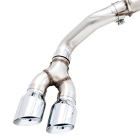 AWE Tuning 2019 + Ford Ranger 0FG Performance Exhaust System w/Chrome Silver Tips & Bash Guard - Mufflers