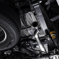 AWE Tuning 2019 + Ford Ranger 0FG Performance Exhaust System w/Chrome Silver Tips & Bash Guard - Mufflers