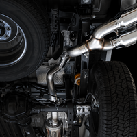 AWE Tuning 2019 + Ford Ranger 0FG Performance Exhaust System w/Chrome Silver Tips & Bash Guard - Mufflers