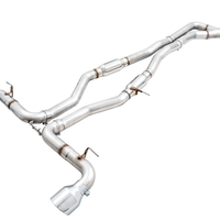 AWE Tuning 2020 Toyota Supra A90 Track Edition Exhaust - 5in Chrome Silver Tips - Mufflers &