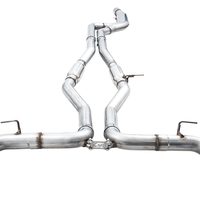 AWE Tuning 2020 Toyota Supra A90 Track Edition Exhaust - 5in Chrome Silver Tips - Mufflers &