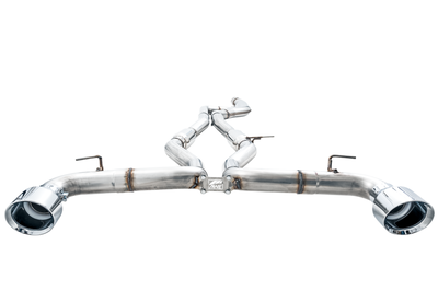 AWE Tuning 2020 Toyota Supra A90 Track Edition Exhaust - 5in Chrome Silver Tips - Mufflers &