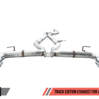 AWE Tuning 2020 Toyota Supra A90 Track Edition Exhaust - 5in Chrome Silver Tips - Mufflers &