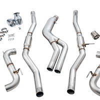 AWE Tuning 2020 Toyota Supra A90 Track Edition Exhaust - 5in Chrome Silver Tips - Mufflers &