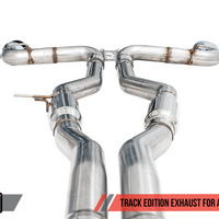 AWE Tuning 2020 Toyota Supra A90 Track Edition Exhaust - 5in Chrome Silver Tips - Mufflers &