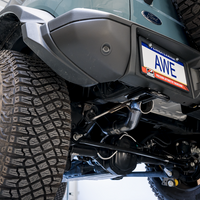 AWE Tuning 2021 + Ford Bronco 0FG Exhaust (No Tips) w/ Bash Guard - Mufflers & Tips