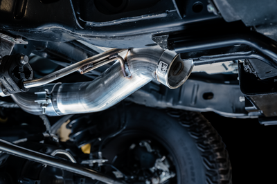 AWE Tuning 2021 + Ford Bronco 0FG Exhaust (No Tips) w/ Bash Guard - Mufflers & Tips