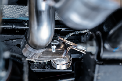 AWE Tuning 2021 + Ford Bronco 0FG Exhaust (No Tips) w/ Bash Guard - Mufflers & Tips