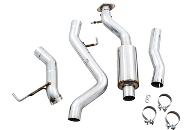 AWE Tuning 2021 + Ford Bronco 0FG Exhaust (No Tips) w/ Bash Guard - Mufflers & Tips