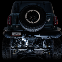 AWE Tuning 2021 + Ford Bronco 0FG Exhaust (No Tips) w/ Bash Guard - Mufflers & Tips