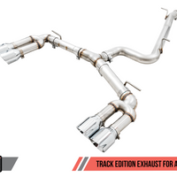 AWE Tuning Audi 8V S3 Track Edition Exhaust w/Chrome Silver Tips 102mm - Mufflers &